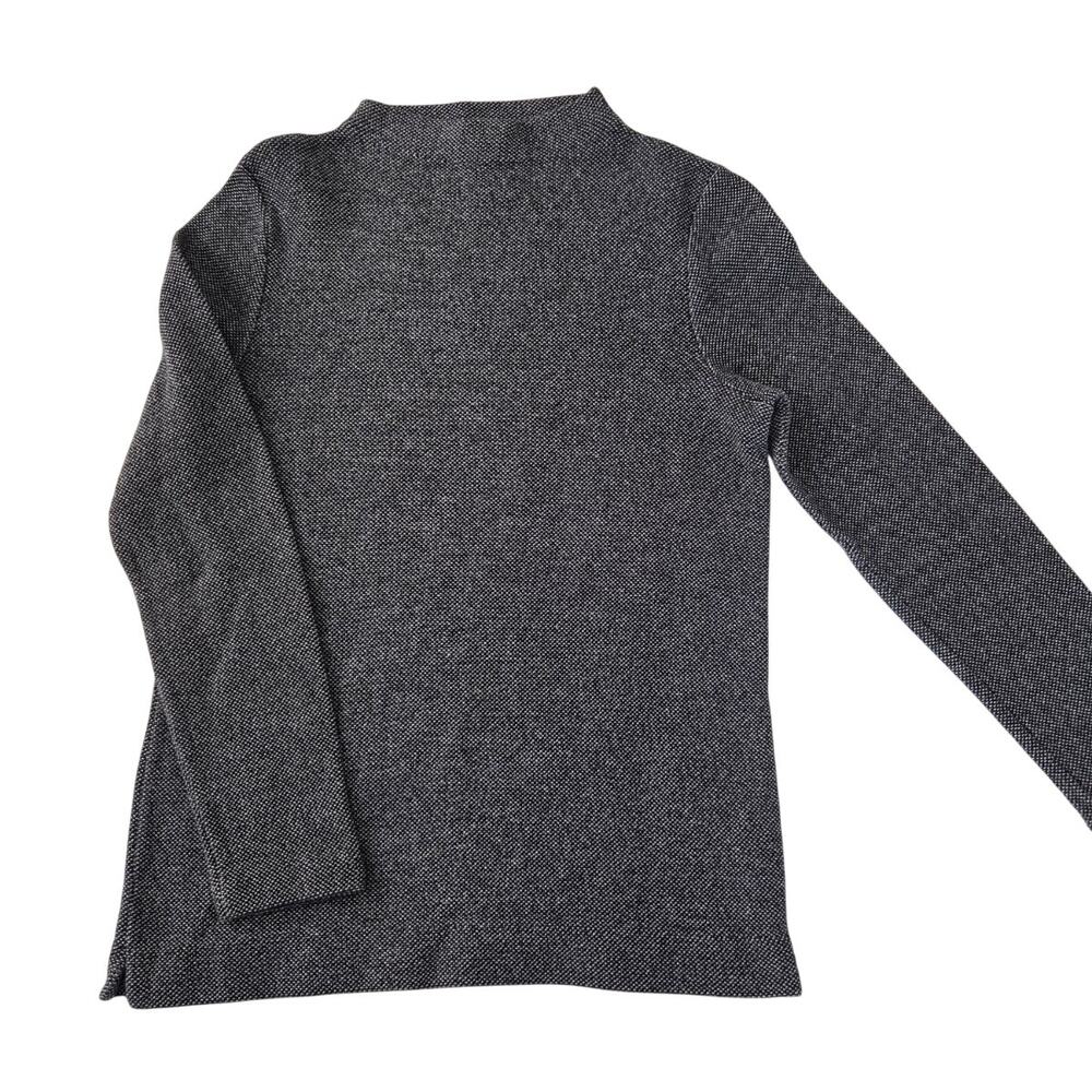 Minimalist Y2K Jones New York Sport Black & White Textured Knit Top Size Small